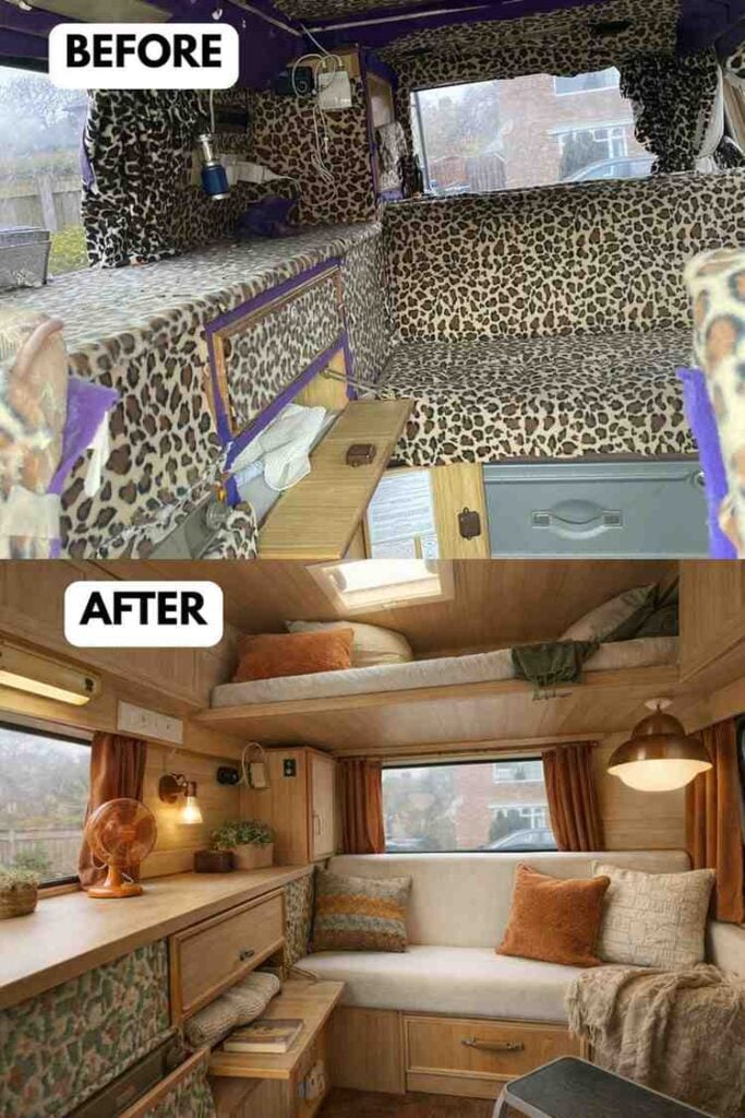 25 Small Camper Makeover Before and After Stunning Transformations That Maximize Every Inch smallhometours.com 2