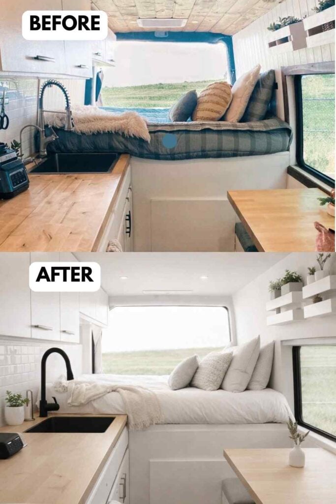 25 Small Camper Makeover Before and After Stunning Transformations That Maximize Every Inch smallhometours.com 24