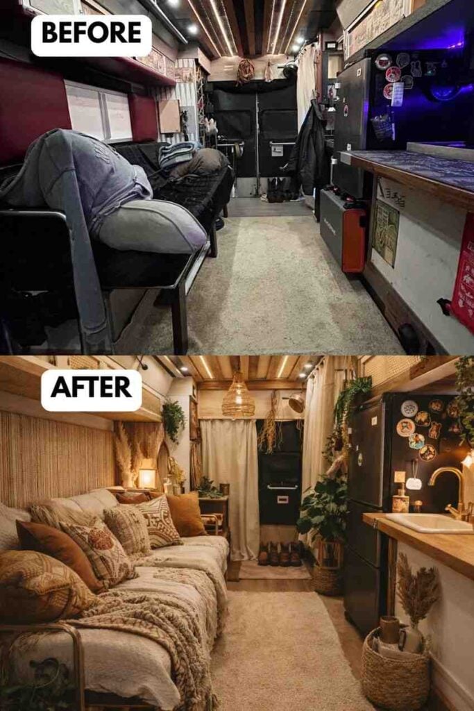 25 Small Camper Makeover Before and After Stunning Transformations That Maximize Every Inch smallhometours.com 3