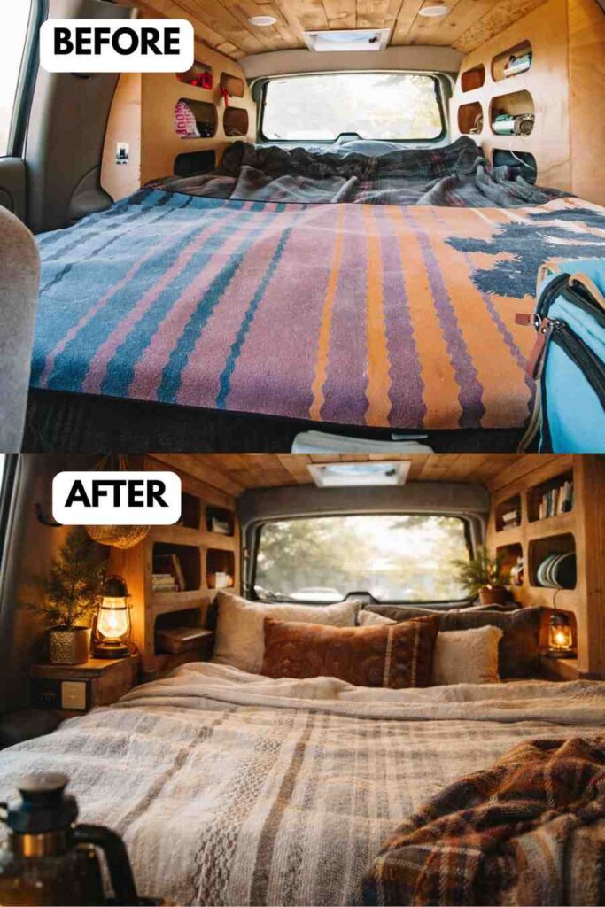 25 Small Camper Makeover Before and After Stunning Transformations That Maximize Every Inch smallhometours.com 6 1