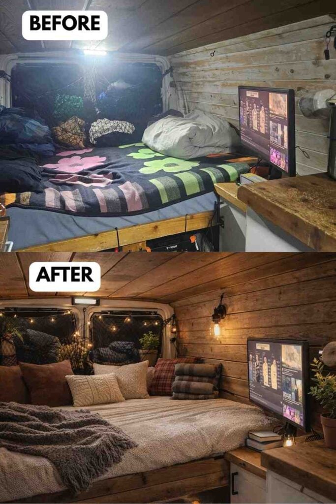 25 Small Camper Makeover Before and After Stunning Transformations That Maximize Every Inch smallhometours.com 7