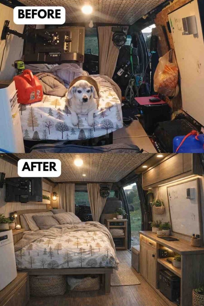 25 Small Camper Makeover Before and After Stunning Transformations That Maximize Every Inch smallhometours.com 8