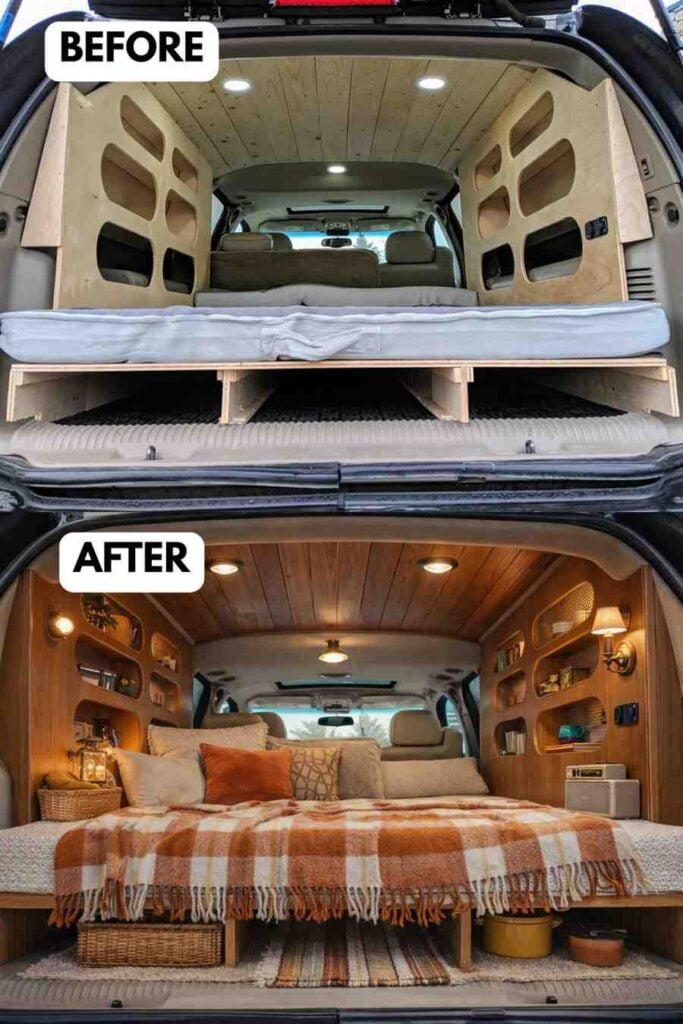 25 Small Camper Makeover Before and After Stunning Transformations That Maximize Every Inch smallhometours.com 9