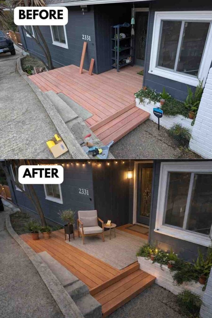 25 Small Deck Makeover Before and After A Stunning Outdoor Transformation smallhometours.com 11