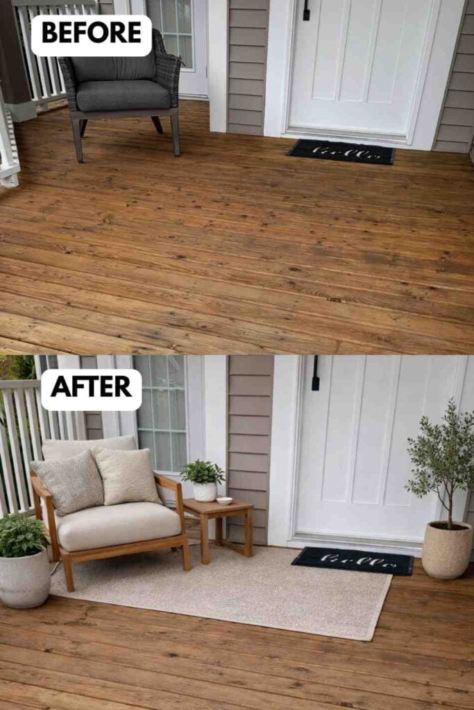 25 Small Deck Makeover Before and After A Stunning Outdoor Transformation smallhometours.com 15