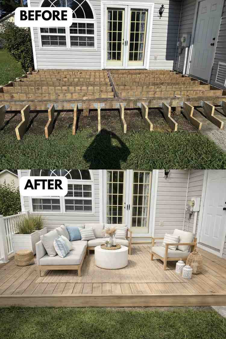 25 Small Deck Makeover Before and After: A Stunning Outdoor ...