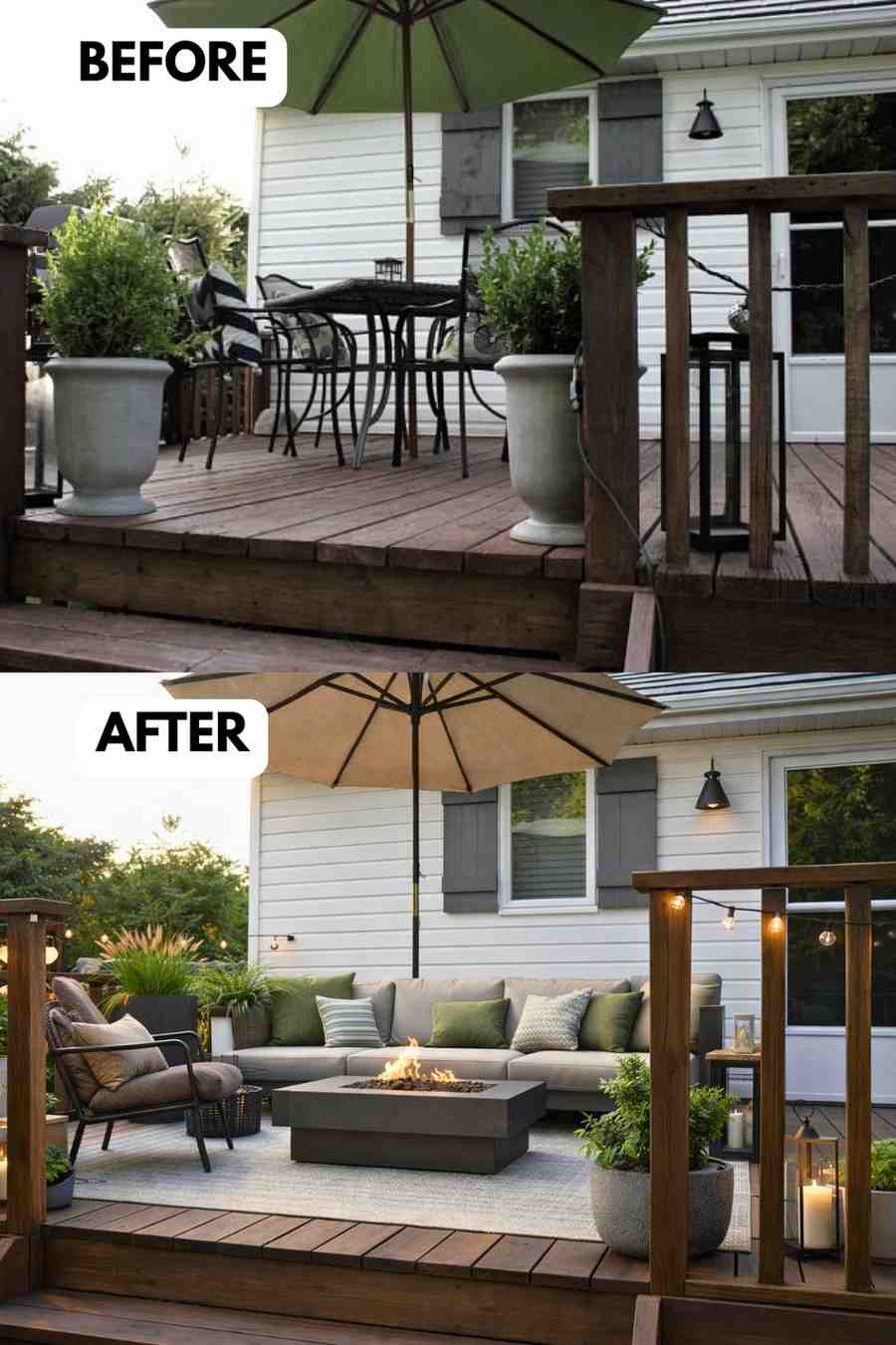 25 Small Deck Makeover Before and After: A Stunning Outdoor ...