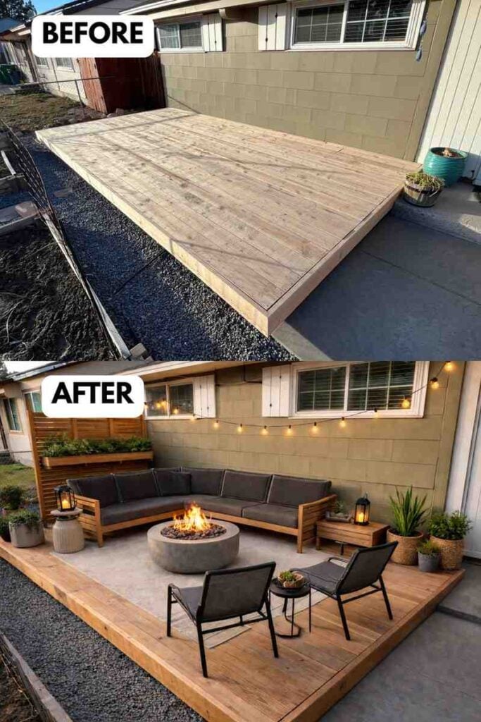 25 Small Deck Makeover Before and After A Stunning Outdoor Transformation smallhometours.com 5