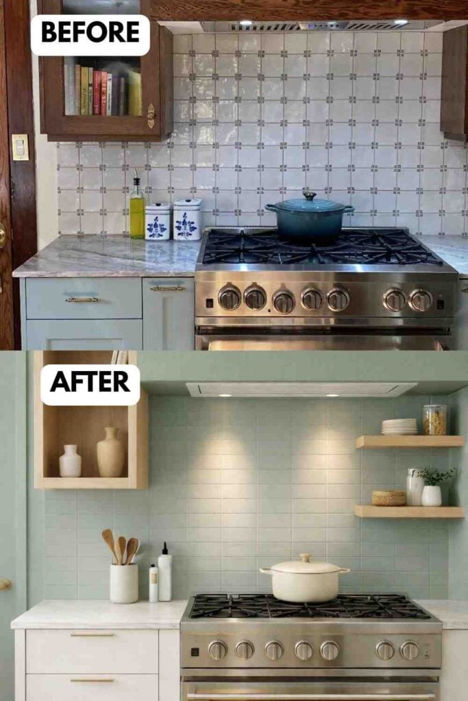 25 Small Kitchen Makeover A Stunning Before and After Transformation smallhometours.com 15