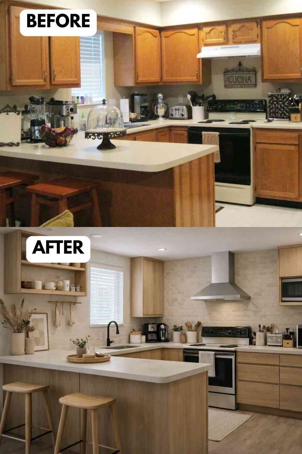 Mini Kitchen Makeover 25 Small Kitchen Makeover: A Stunning Before and After Transformation ...