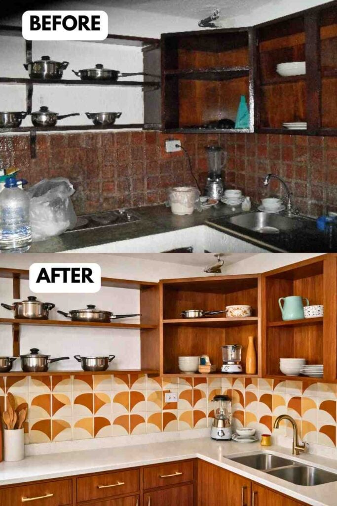 25 Small Kitchen Makeover A Stunning Before and After Transformation smallhometours.com 3