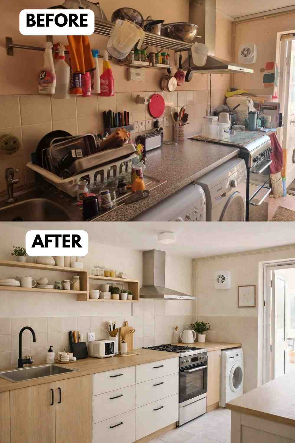 Mini Kitchen Makeover 25 Small Kitchen Makeover: A Stunning Before and After Transformation ...