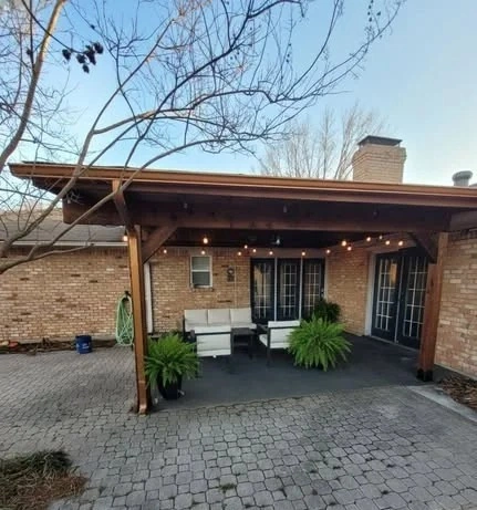 Patio Before and After Backyard Makeover That Completely Transforms Outdoor Living smallhometours.com 6