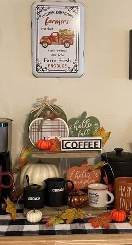 27 Tiered Tray Coffee Bar Ideas to Make Your Coffee Station Cozy Stylish smallhometours.com 13 1
