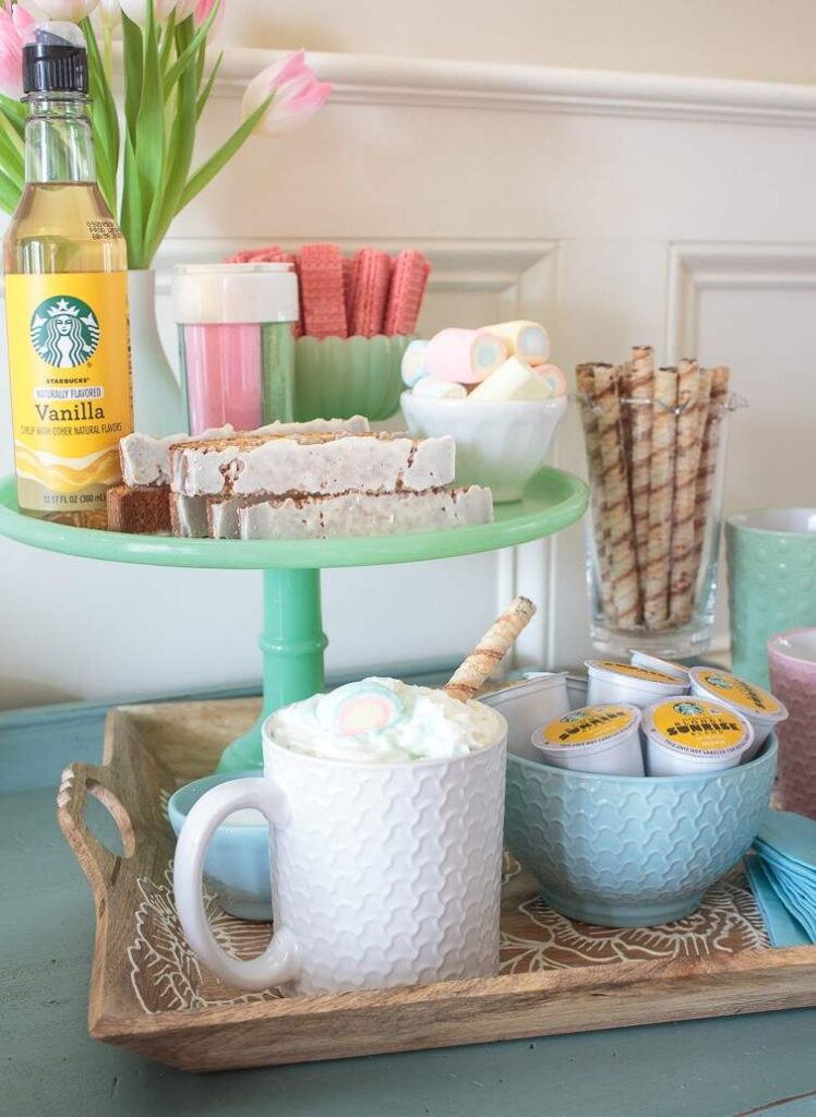 27 Tiered Tray Coffee Bar Ideas to Make Your Coffee Station Cozy Stylish smallhometours.com 27