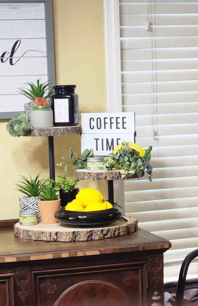 27 Tiered Tray Coffee Bar Ideas to Make Your Coffee Station Cozy Stylish smallhometours.com 28