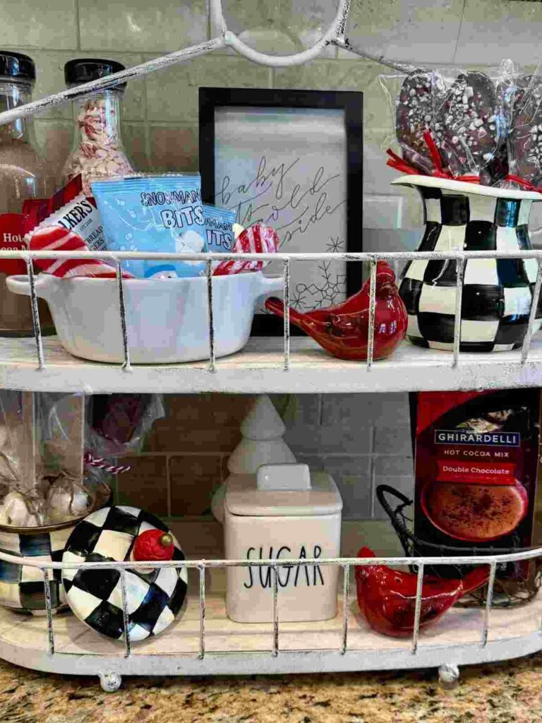 27 Tiered Tray Coffee Bar Ideas to Make Your Coffee Station Cozy Stylish smallhometours.com 6