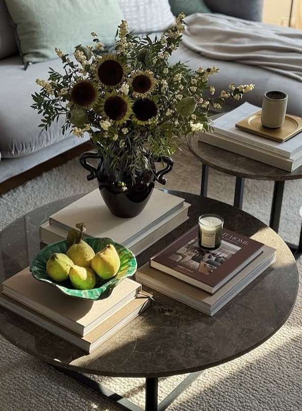 28 Coffee Table Centerpiece Ideas Youll Want to Copy This Weekend smallhometours.com 1