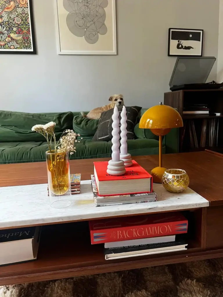 28 Coffee Table Centerpiece Ideas Youll Want to Copy This Weekend smallhometours.com 6