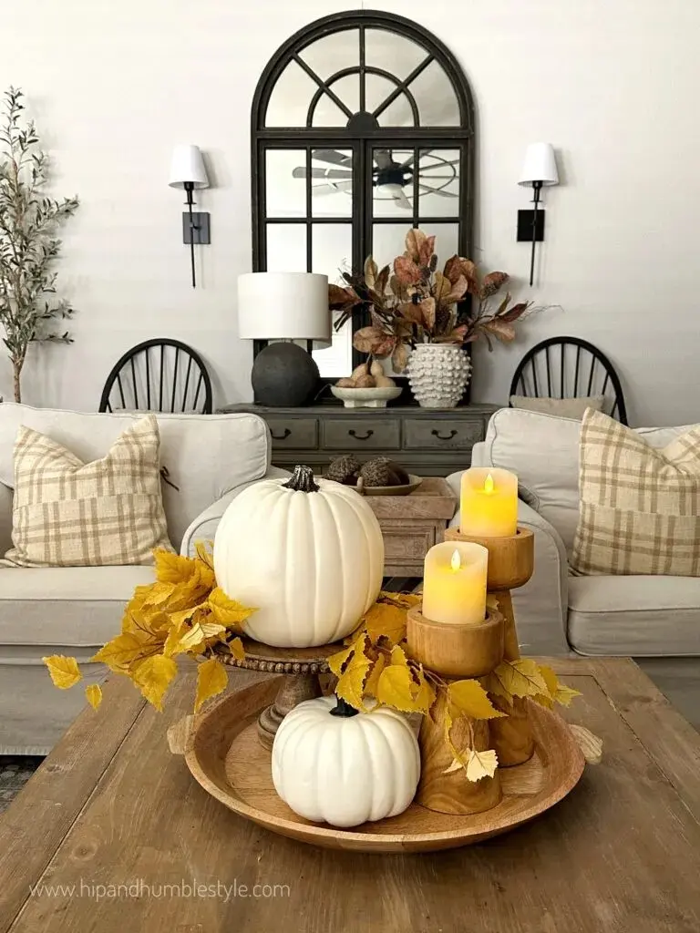 28 Coffee Table Centerpiece Ideas Youll Want to Copy This Weekend smallhometours.com 7