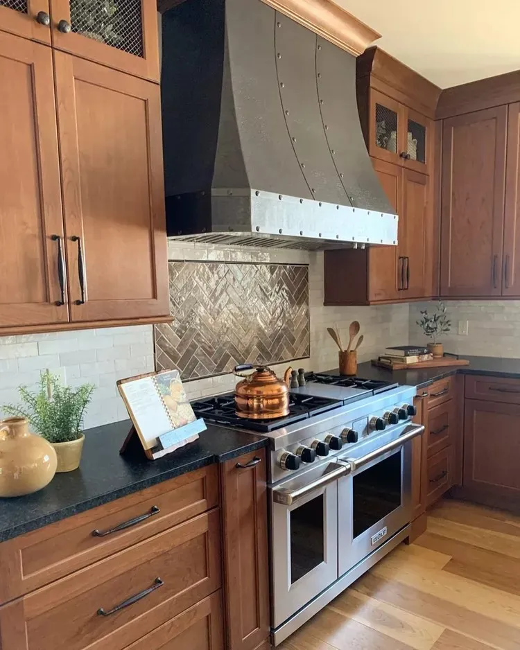 5 Best Paint Colors for Kitchens With Cherry Cabinets That Look Warm and Timeless smallhometours.com 1