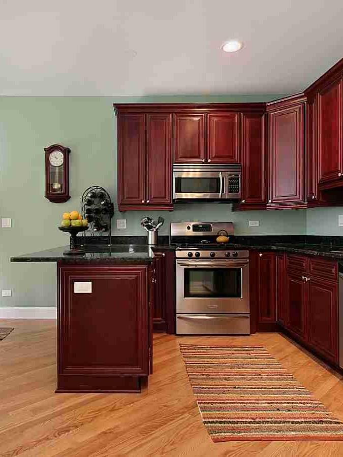 5 Best Paint Colors for Kitchens With Cherry Cabinets That Look Warm and Timeless smallhometours.com 6