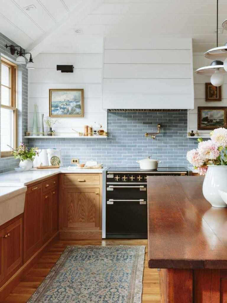 5 Best Paint Colors for Kitchens With Cherry Cabinets That Look Warm and Timeless smallhometours.com 9
