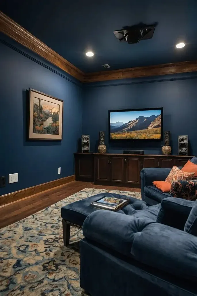 5 Best Paint Colors for a Cozy and Stylish Media Room smallhometours.com 5