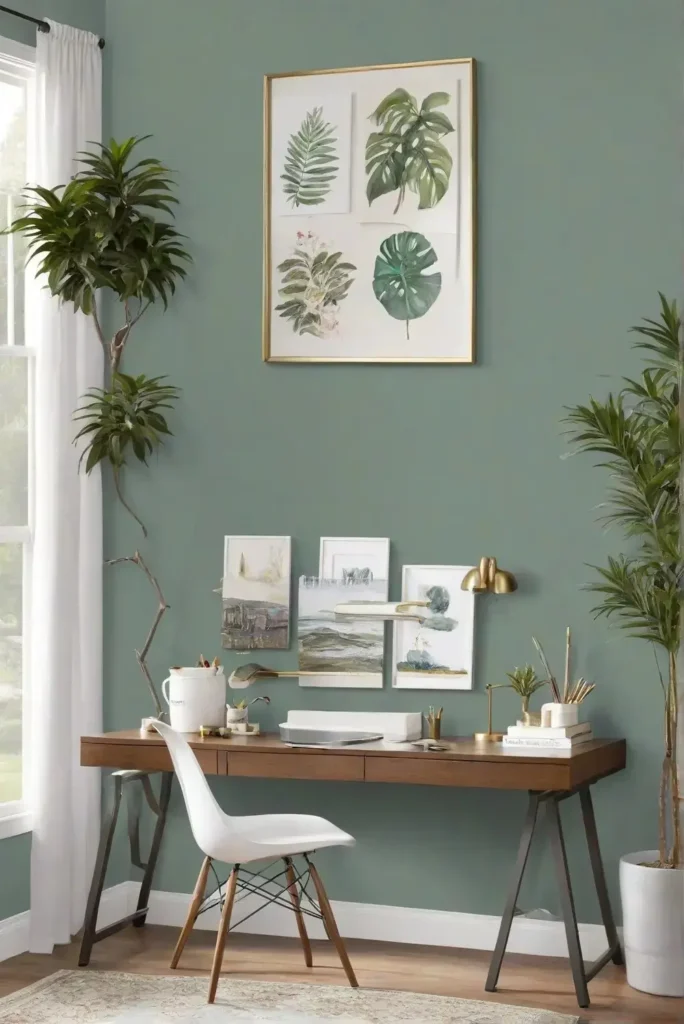 5 Best Sherwin Williams Paint Colors for Home Office Spaces That Feel Calm and Productive smallhometours.com 7 1