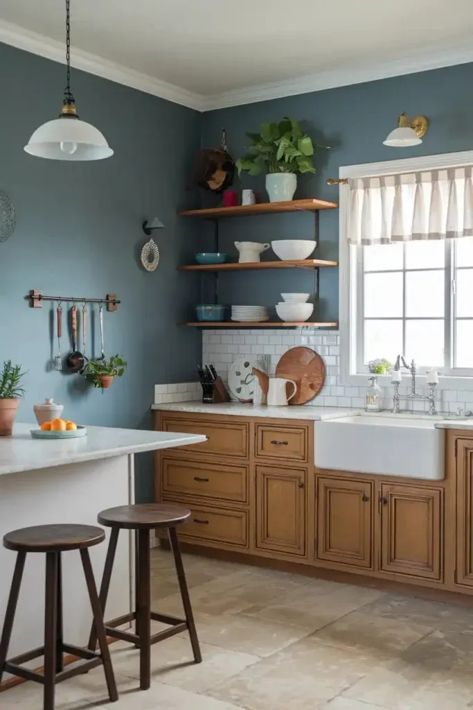 What Color to Paint Kitchen Walls With Honey Oak Cabinets 5 Beautiful Paint Colors That Work Perfectly smallhometours.com 10