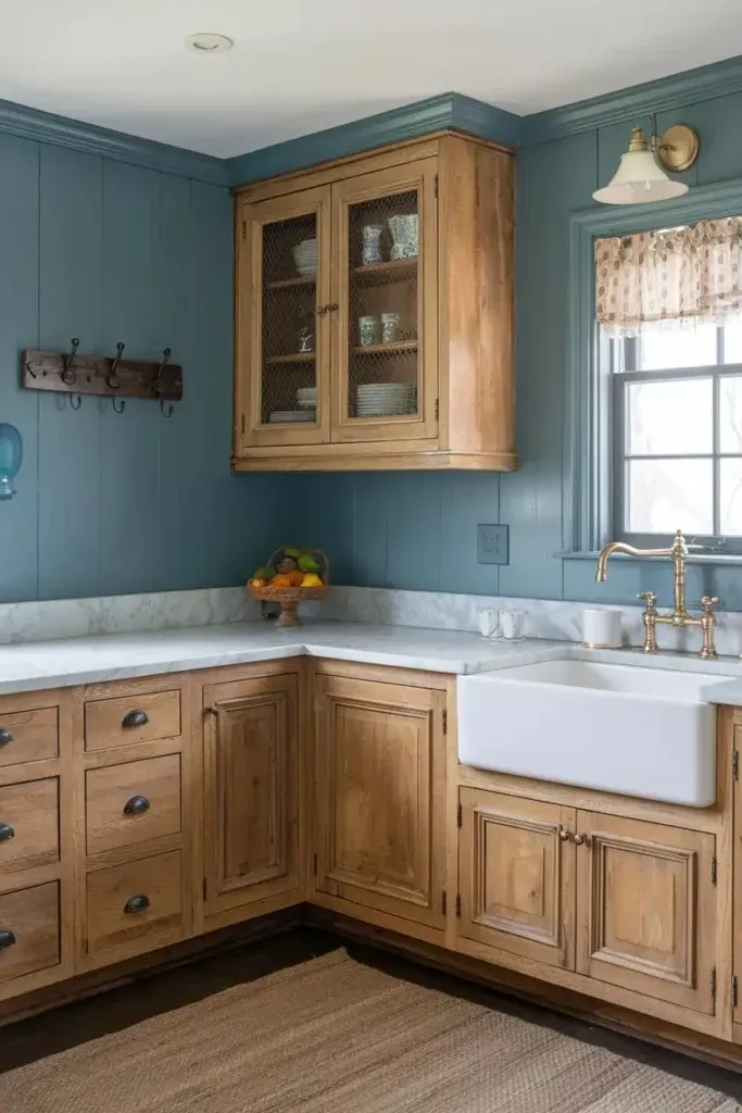 What Color to Paint Kitchen Walls With Honey Oak Cabinets 5 Beautiful Paint Colors That Work Perfectly smallhometours.com 9