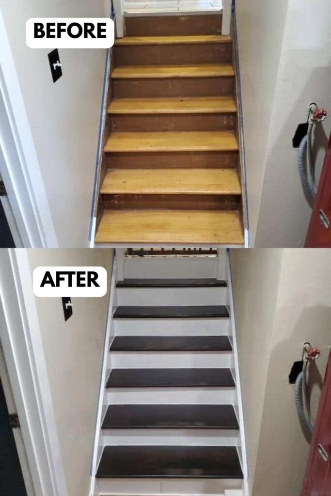 25 Basement Stair Remodel Ideas That Add Style and Function smallhometours.com 10
