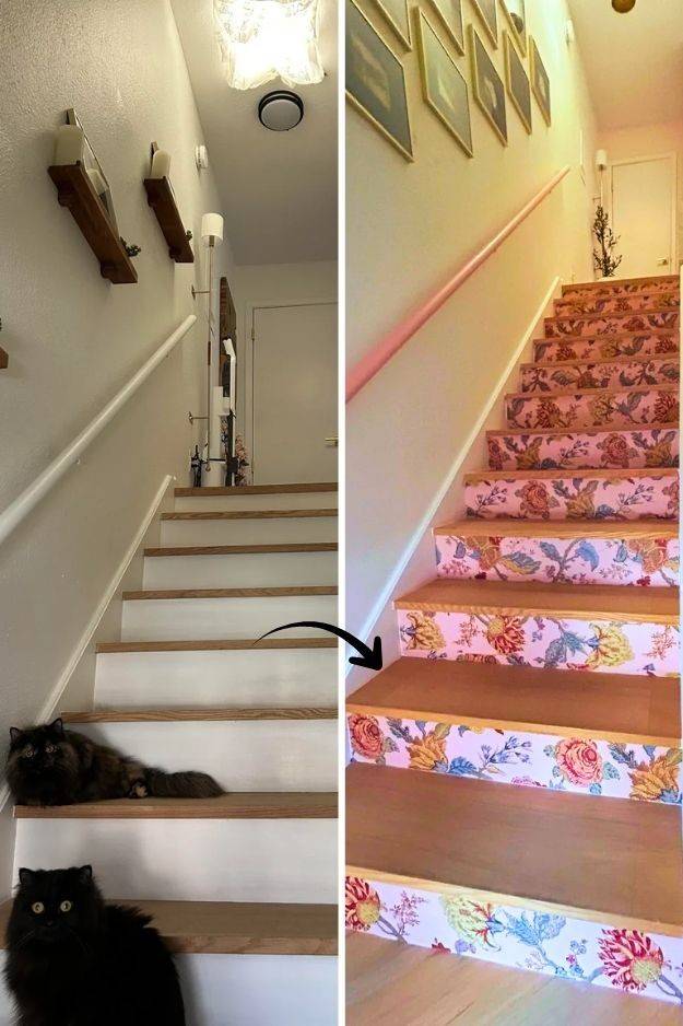 25 Basement Stair Remodel Ideas That Add Style and Function smallhometours.com 13
