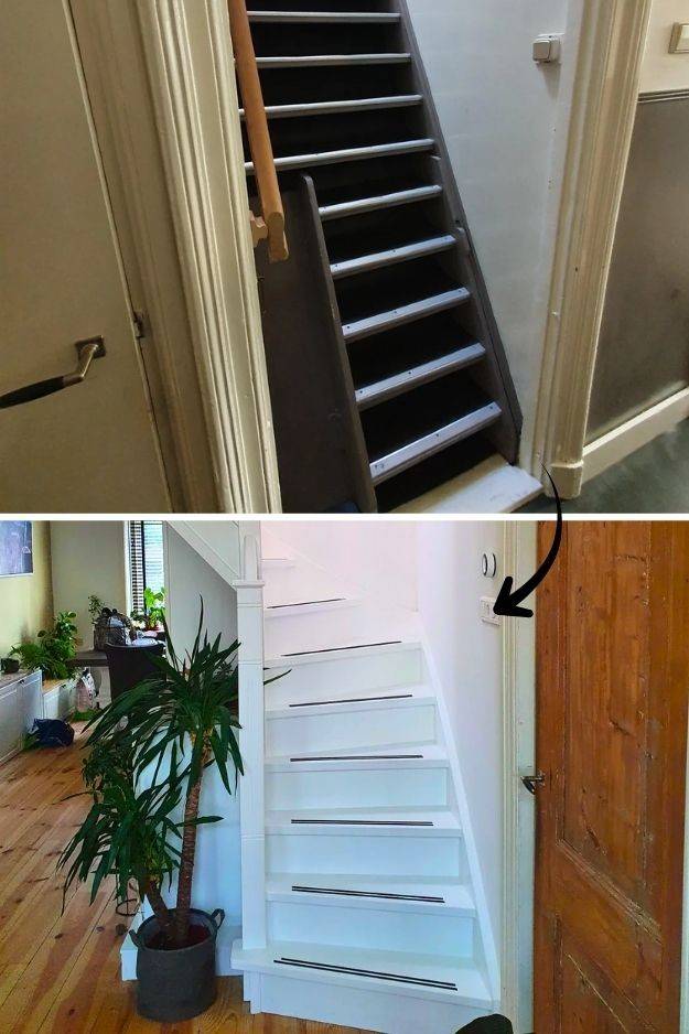 25 Basement Stair Remodel Ideas That Add Style and Function smallhometours.com 14