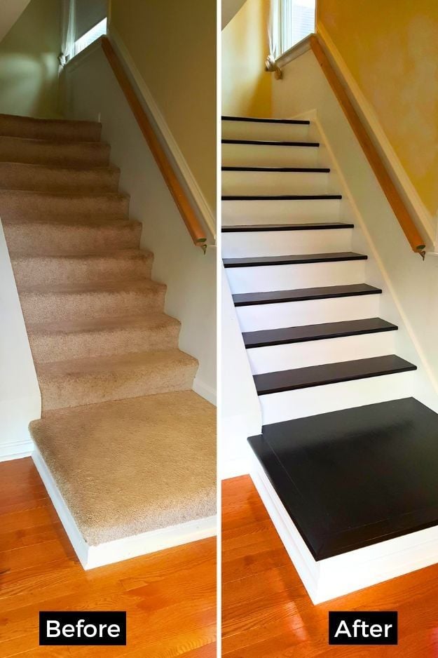 25 Basement Stair Remodel Ideas That Add Style and Function smallhometours.com 15