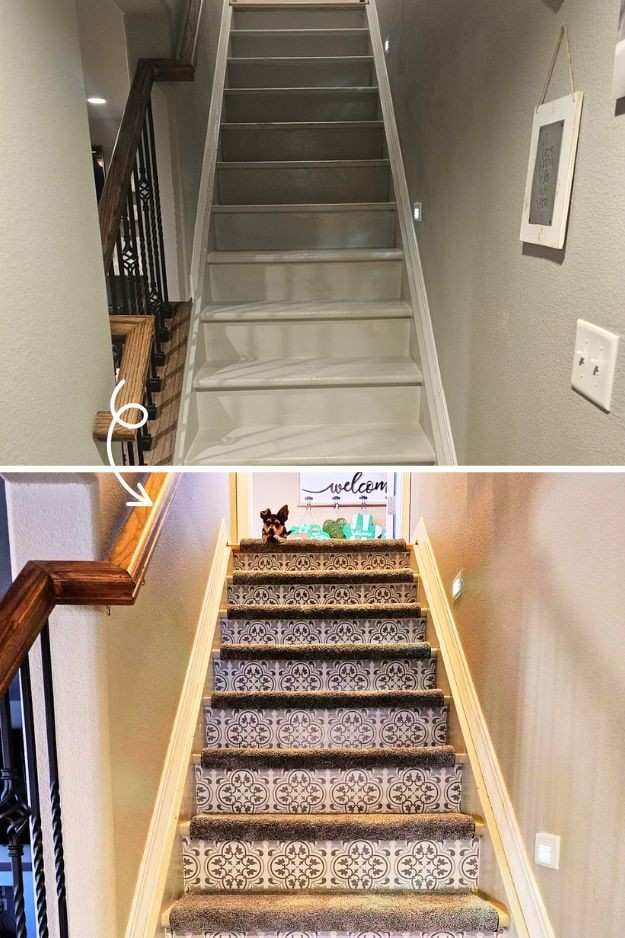 25 Basement Stair Remodel Ideas That Add Style and Function smallhometours.com 16