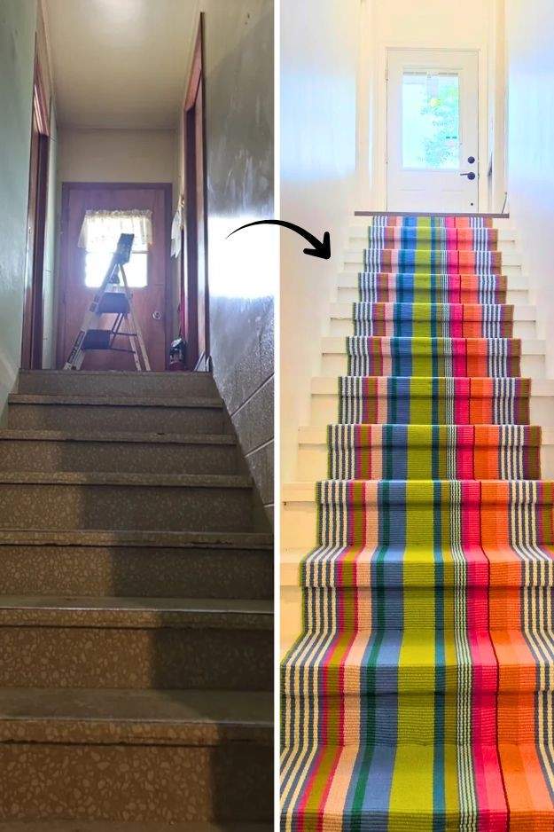 25 Basement Stair Remodel Ideas That Add Style and Function smallhometours.com 19