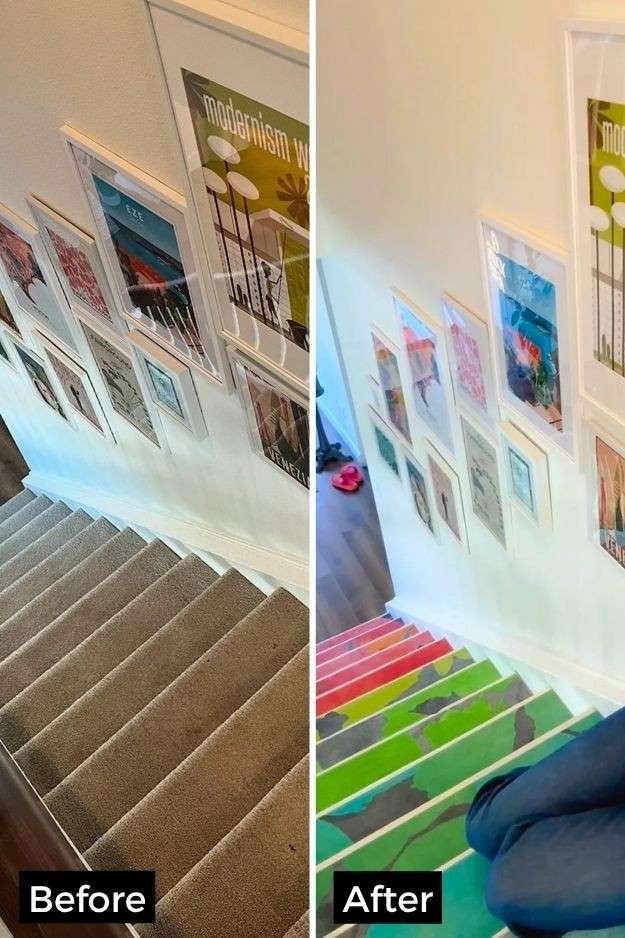 25 Basement Stair Remodel Ideas That Add Style and Function smallhometours.com 2