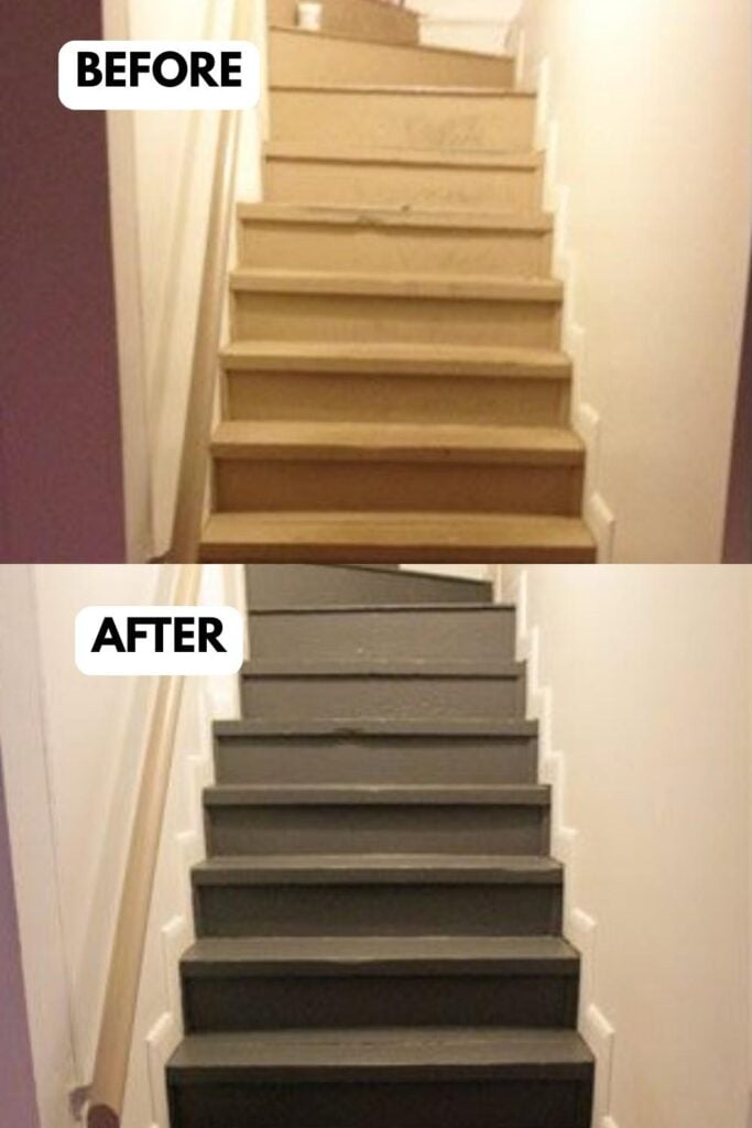 25 Basement Stair Remodel Ideas That Add Style and Function smallhometours.com 4