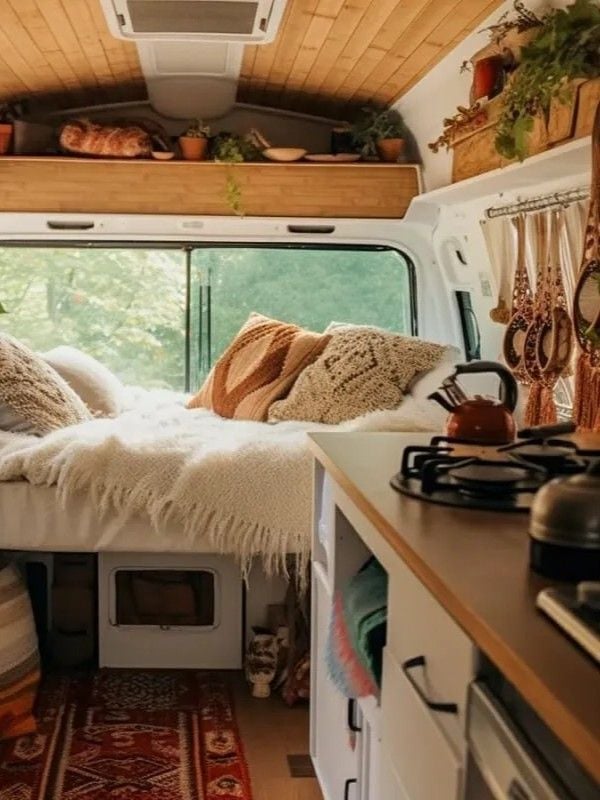 25 Boho Hippie Camper Interior Ideas for the Ultimate Free Spirited Van Life smallhometours.com 1 1