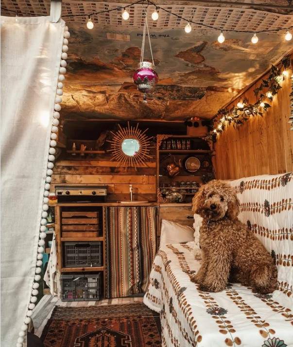 25 Boho Hippie Camper Interior Ideas for the Ultimate Free Spirited Van Life smallhometours.com 2