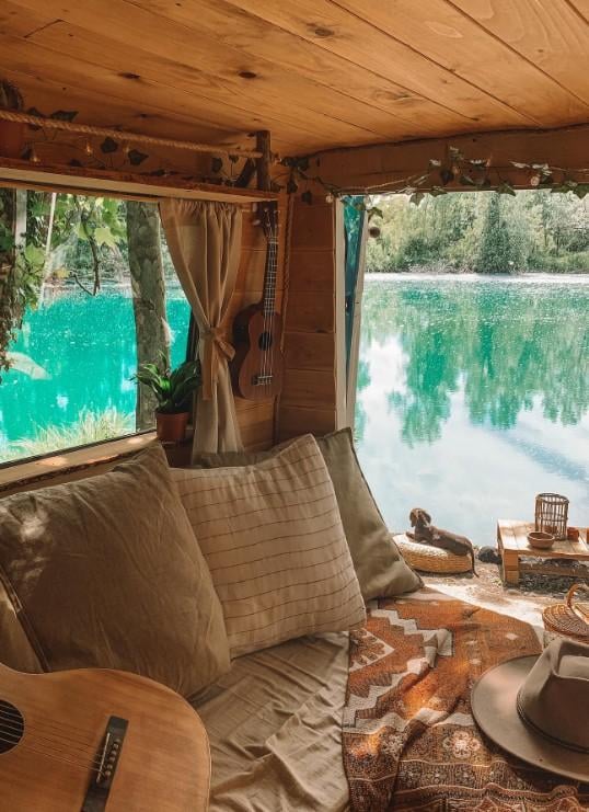 25 Boho Hippie Camper Interior Ideas for the Ultimate Free Spirited Van Life smallhometours.com 4