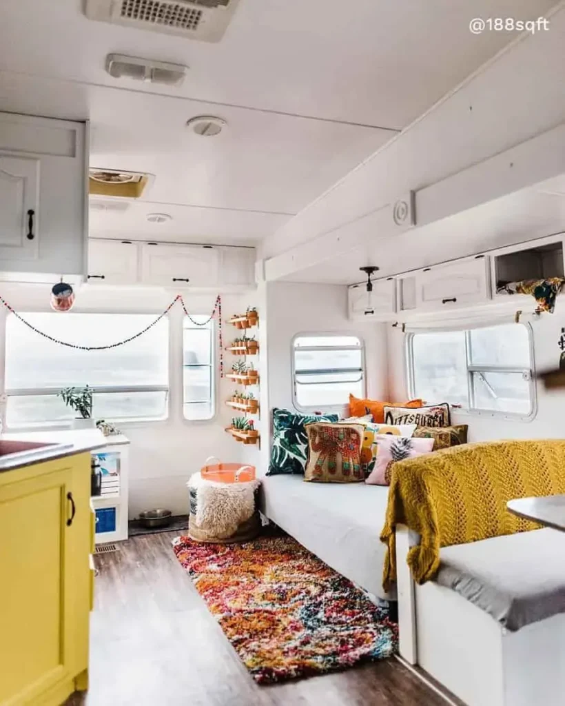 25 Boho Hippie Camper Interior Ideas for the Ultimate Free Spirited Van Life smallhometours.com 7