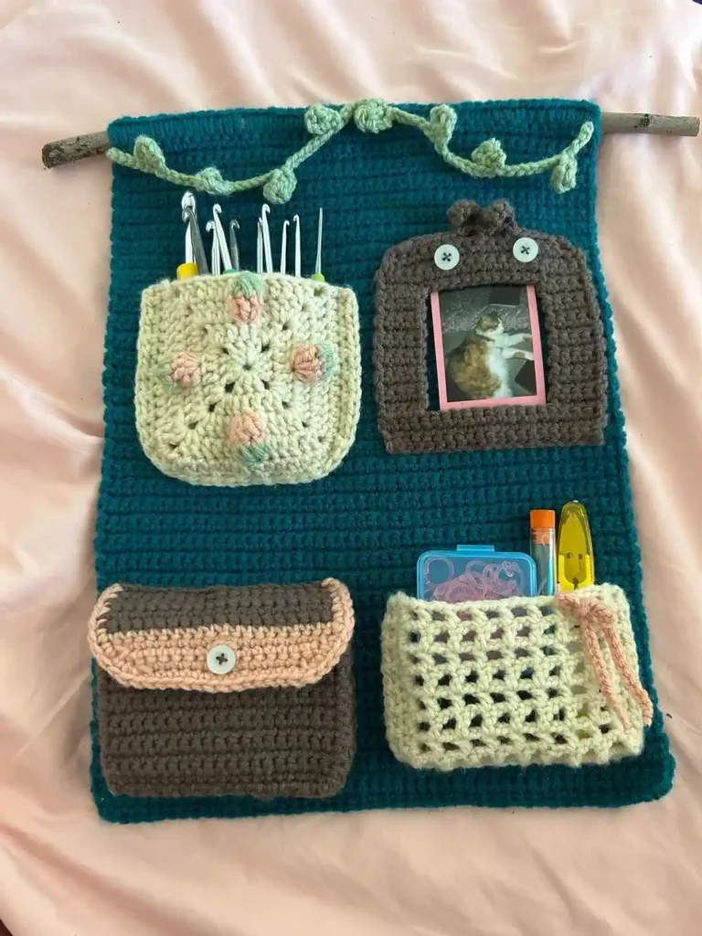 25 Crochet Wall Decor Ideas to Add Handmade Charm to Any Room smallhometours.com 19