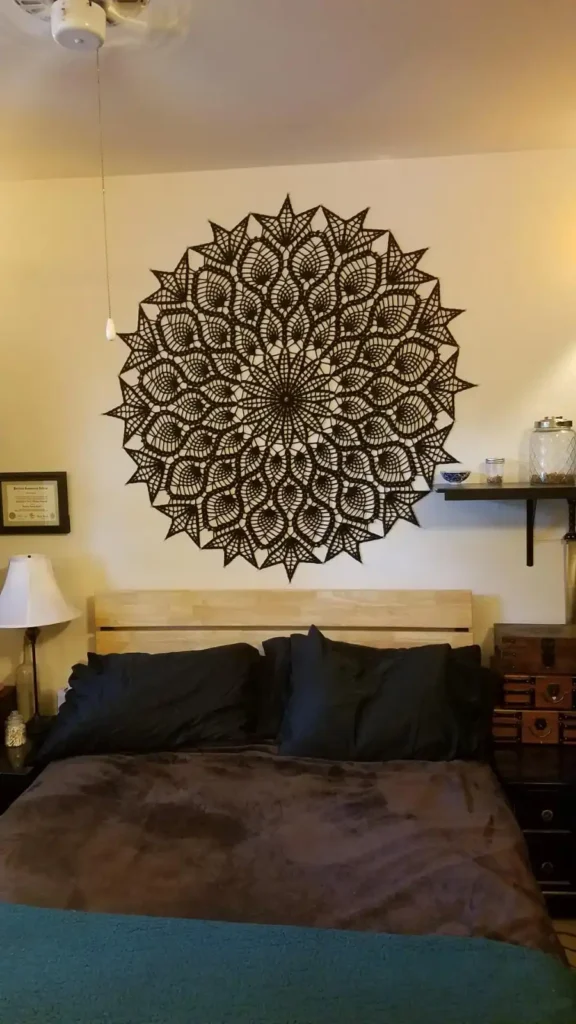 25 Crochet Wall Decor Ideas to Add Handmade Charm to Any Room smallhometours.com 21