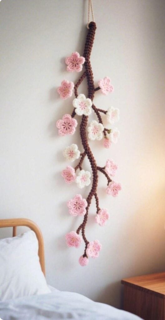 25 Crochet Wall Decor Ideas to Add Handmade Charm to Any Room smallhometours.com 3