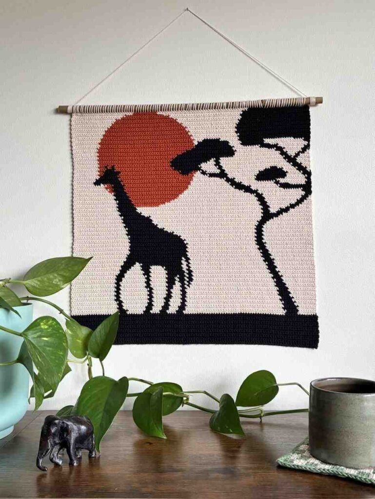 25 Crochet Wall Decor Ideas to Add Handmade Charm to Any Room smallhometours.com 7