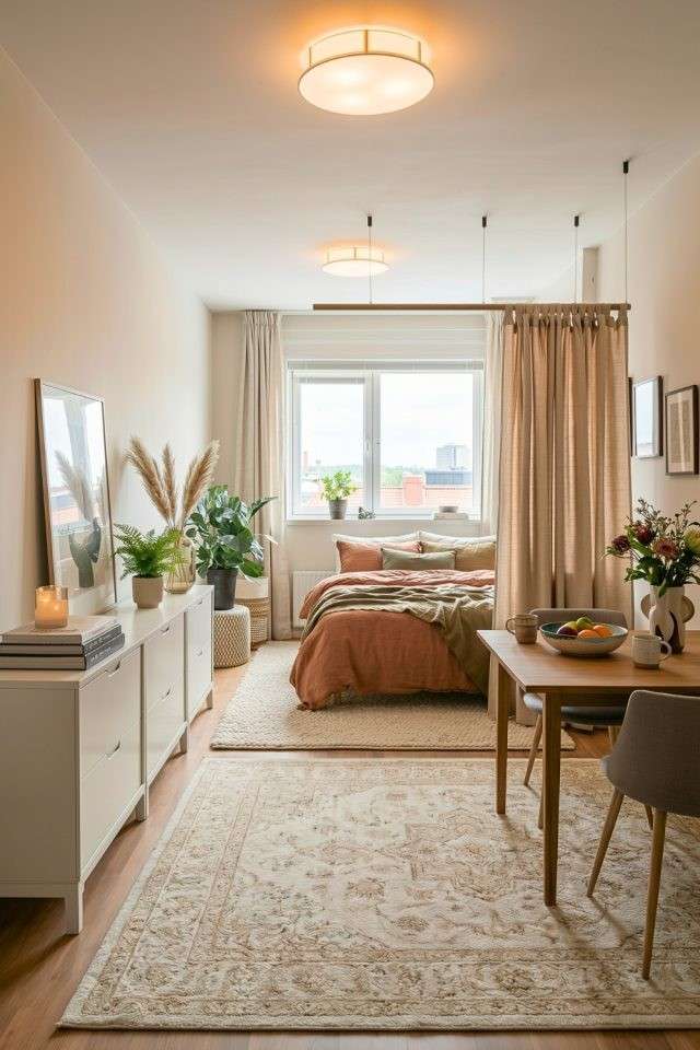 25 Studio Apartment Decorating Ideas for a Cozy and Stylish Home smallhometours.com 7