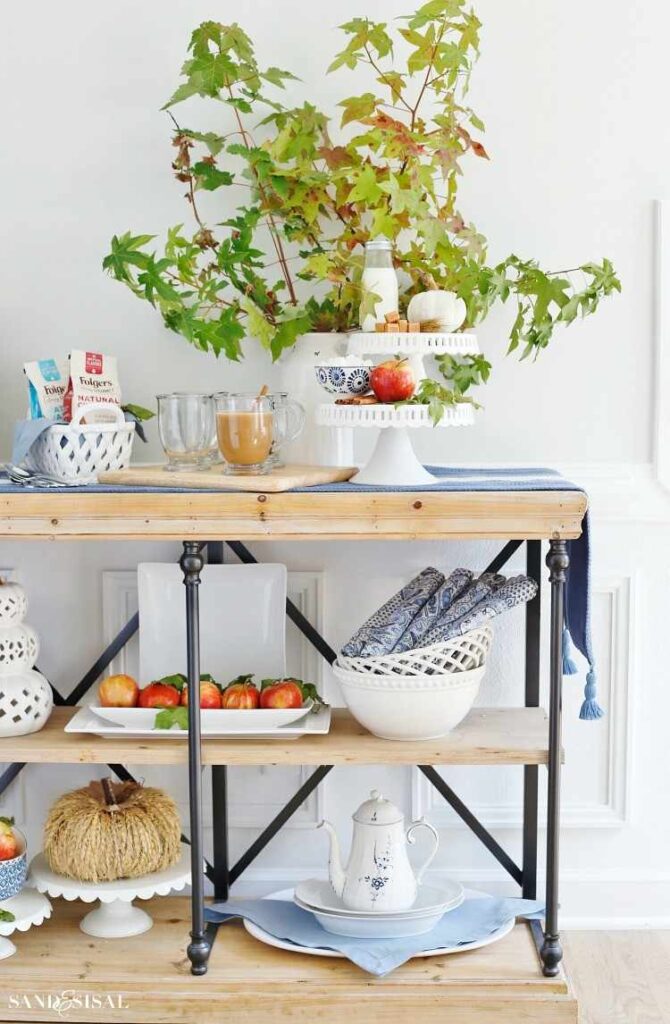 32 Cozy Fall Coffee Station Ideas to Warm Up Your Home smallhometours.com 12