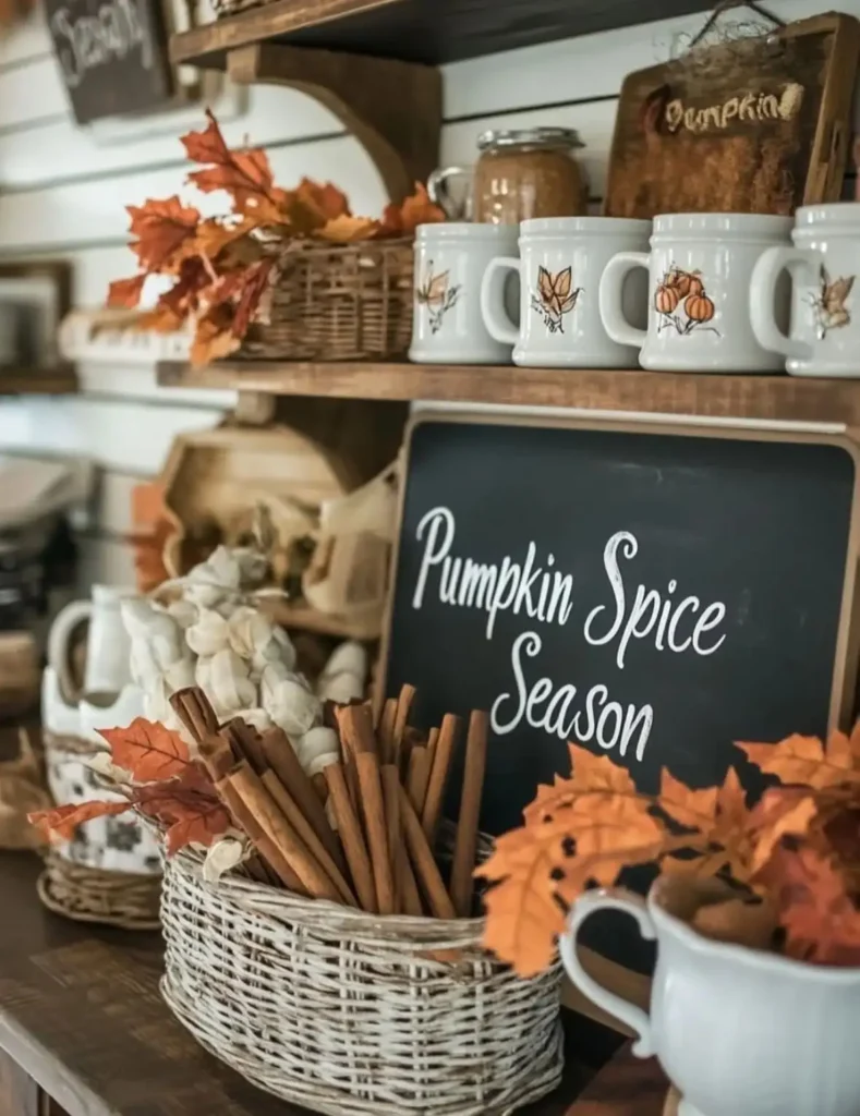 32 Cozy Fall Coffee Station Ideas to Warm Up Your Home smallhometours.com 15